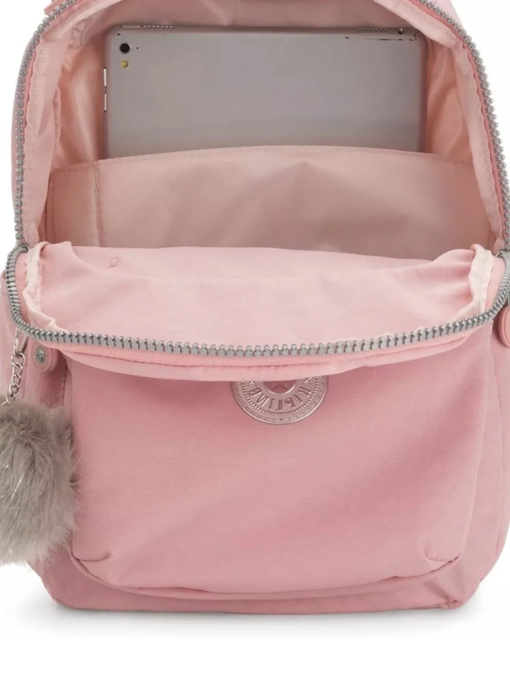 Kipling Pink Seoul IX Backpack w/ Anna  Monkey Charm NWT